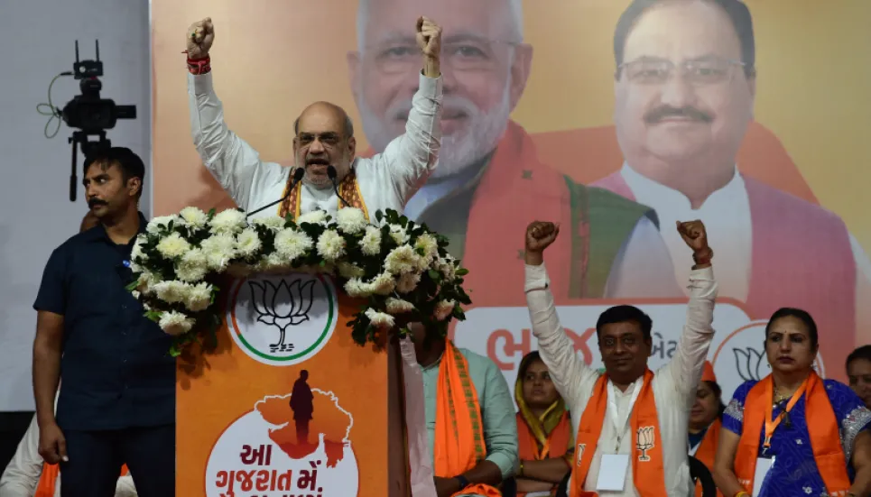 BJP brought peace, taught lesson to rioters: Amit Shah