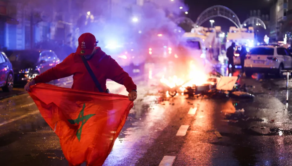 World Cup riots in Brussels after Morocco beat Belgium