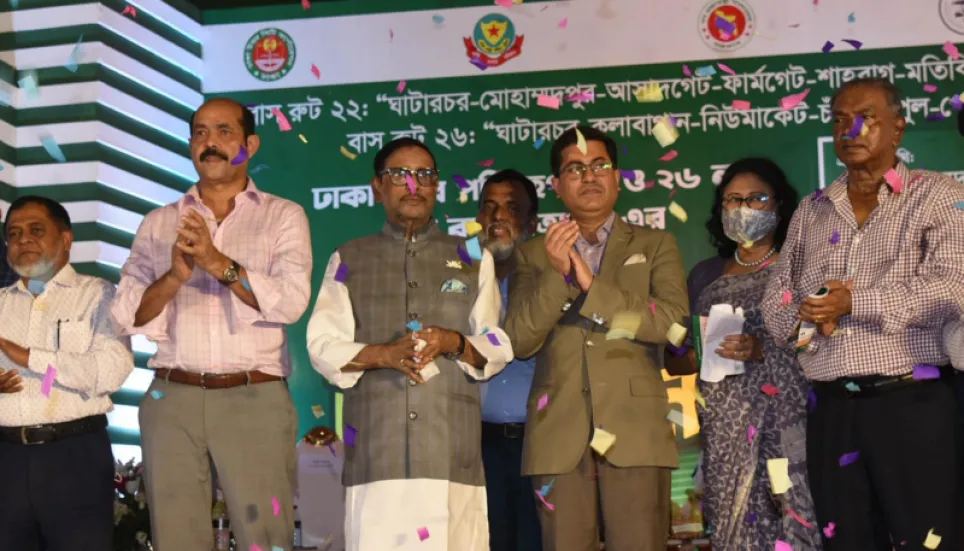 Nagar Paribahan buses launched on 2 new Dhaka routes