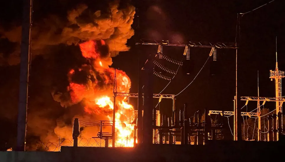 Ukraine strike destroys Russian electrical substation