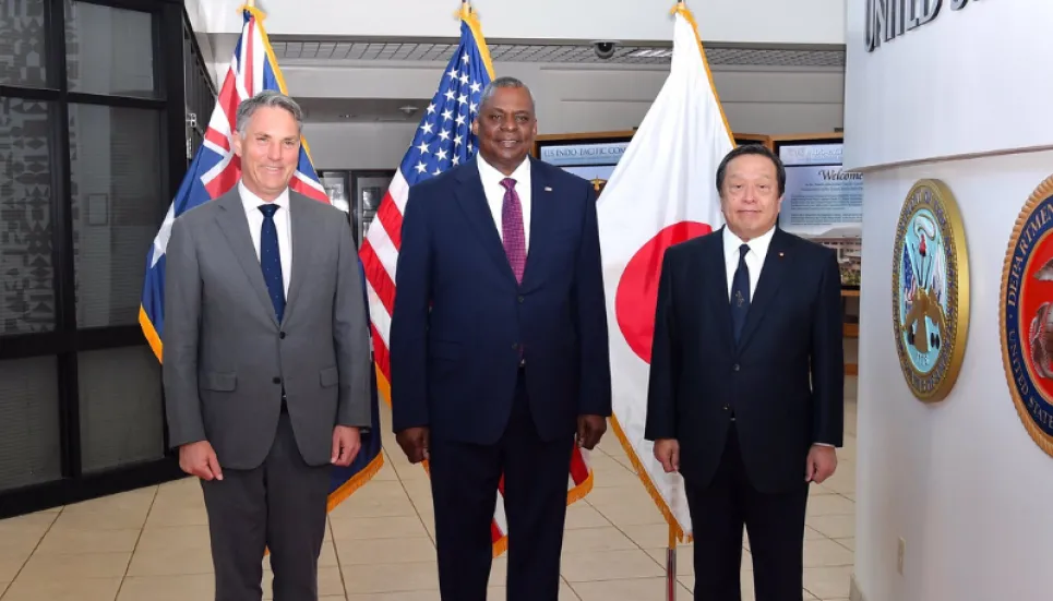 US, Australia and Japan vow to work together against China