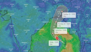 Low pressure over Bay turns into depression