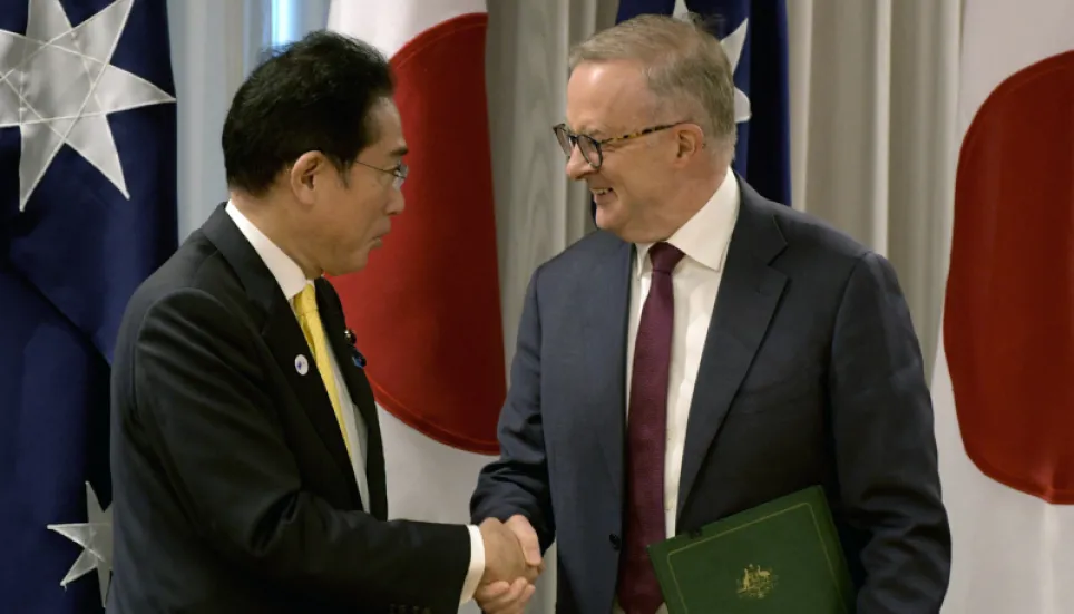 Japan, Australia ink security pact with eye on China