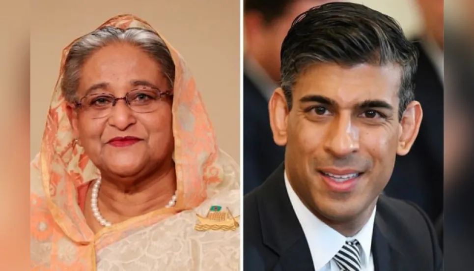 Sheikh Hasina greets Rishi Sunak on becoming UK PM