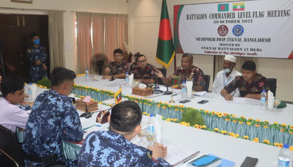 Bangladesh-Myanmar border guards meeting underway