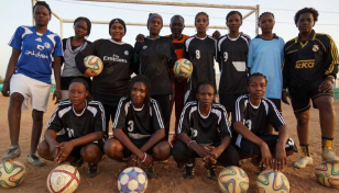 South Sudan girls breaking health taboos through football