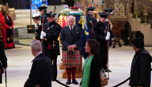 Tears for Queen Elizabeth II as coffin rests in Scotland