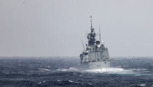 US and Canadian warships sail through Taiwan Strait