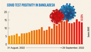 Covid: Daily infection rate at 13.53%