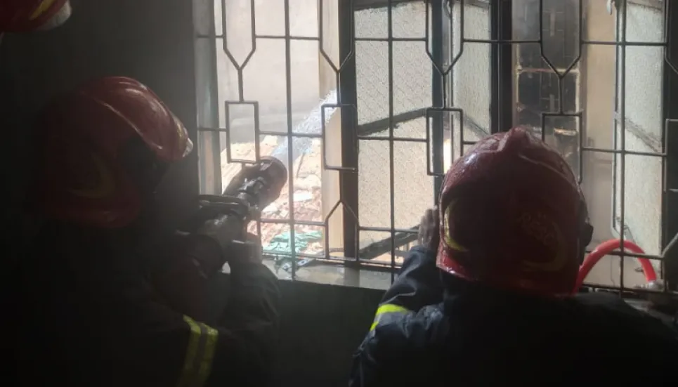 Chawkbazar warehouse fire under control