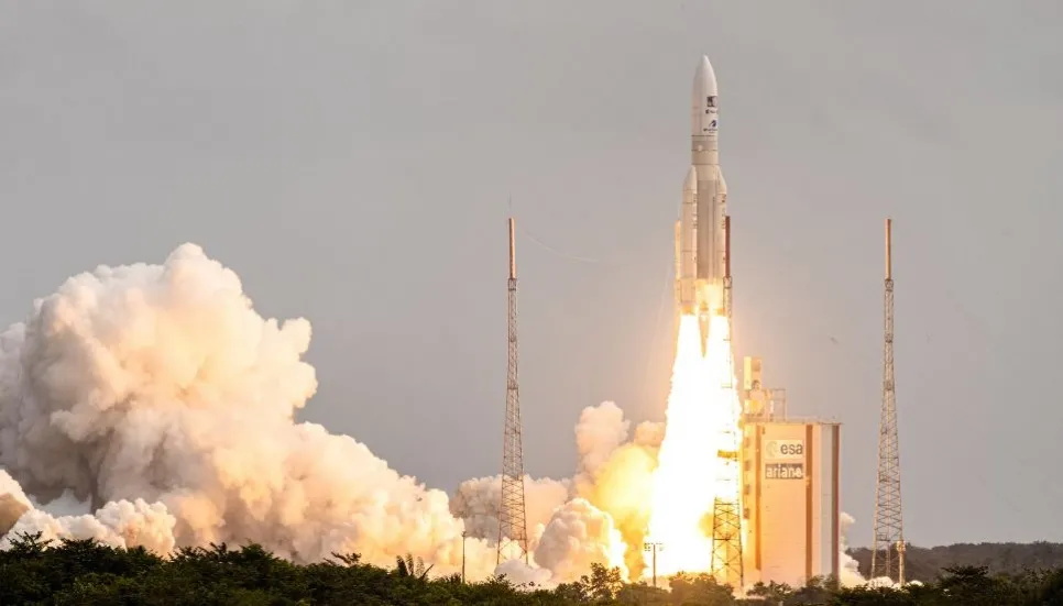 Blast off for Europe's Jupiter icy moons mission