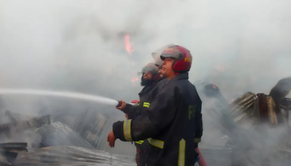 Gazipur jute warehouse fire doused