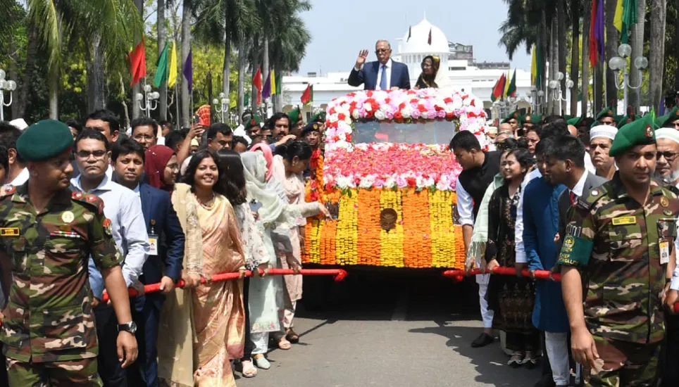 Bangabhaban bids farewell to Abdul Hamid