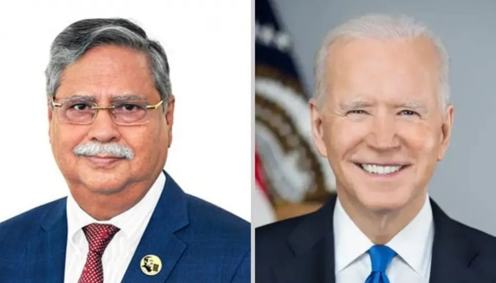 Biden greets President Shahabuddin