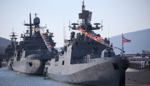 Ukraine attack hits Russian warship at Black Sea base