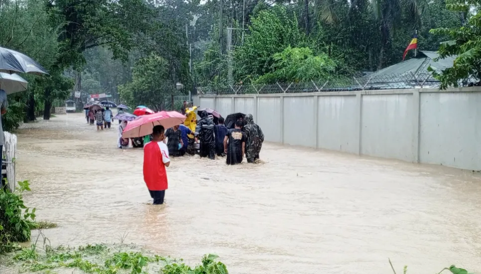 Heavy rains inundate parts of Bandarban