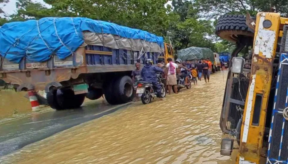 Vehicular movement on Ctg-Cox's Bazar Highway resumes