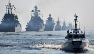 Russia, China hold joint naval war games