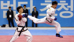 N Korea taekwondo team at int'l event in post-pandemic first