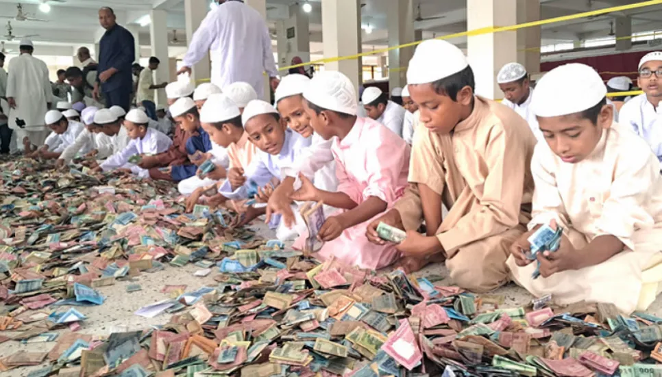 23 sacks of cash collected from Kishoreganj Pagla Mosque