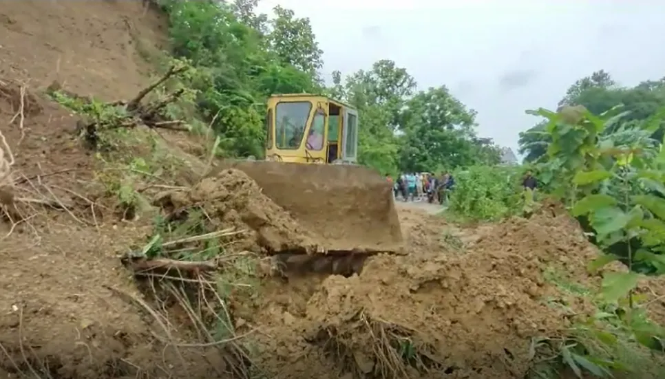 Landslides in Khagrachari snap road link