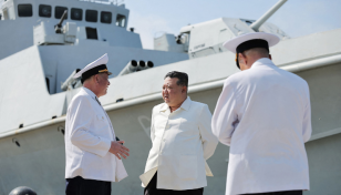 Kim calls for boosting North Korea's navy