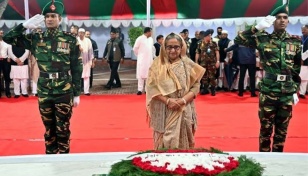 PM pays tributes to Bangabandhu at Tungipara