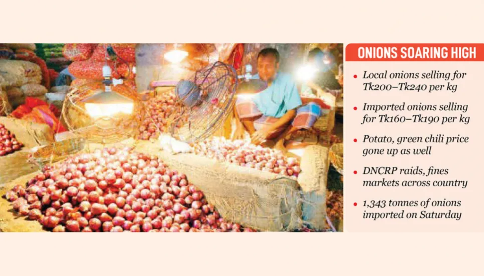 Import assurance, raids fail to cool onion prices