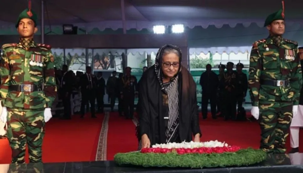 PM pays tribute to Bangabandhu, martyred intellectuals