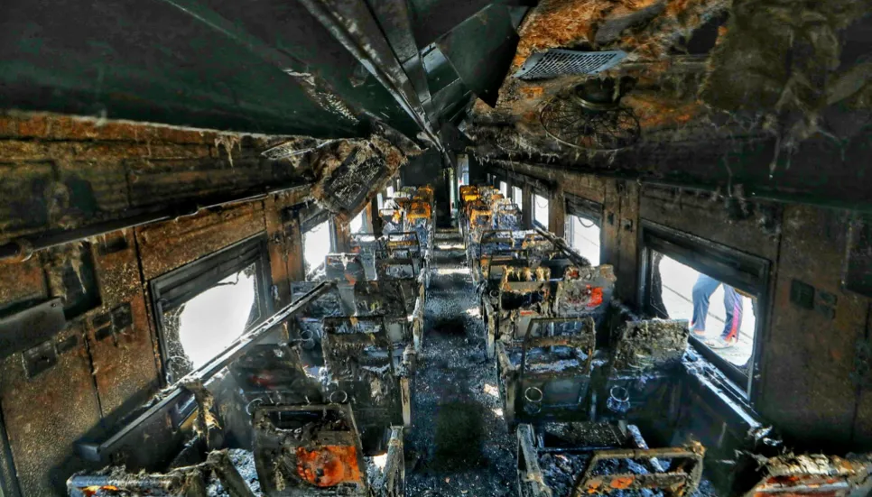 Case filed over arson attack on train that killed 4