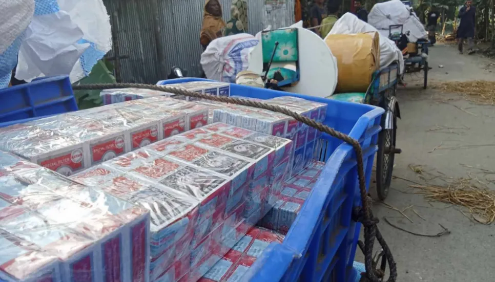 DB recovers huge counterfeit cigarettes in Bogura