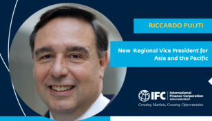 IFC names Riccardo Puliti new regional VP for Asia Pacific