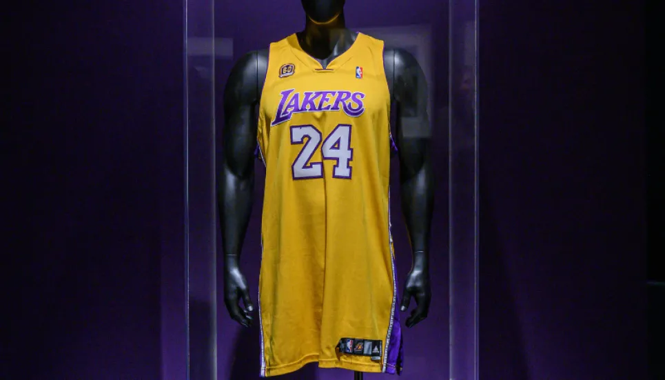 Iconic Kobe Bryant jersey sells for $5.8mn at auction