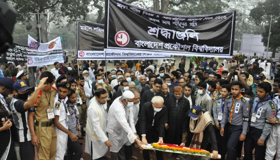 BUET pays homage to the language martyrs