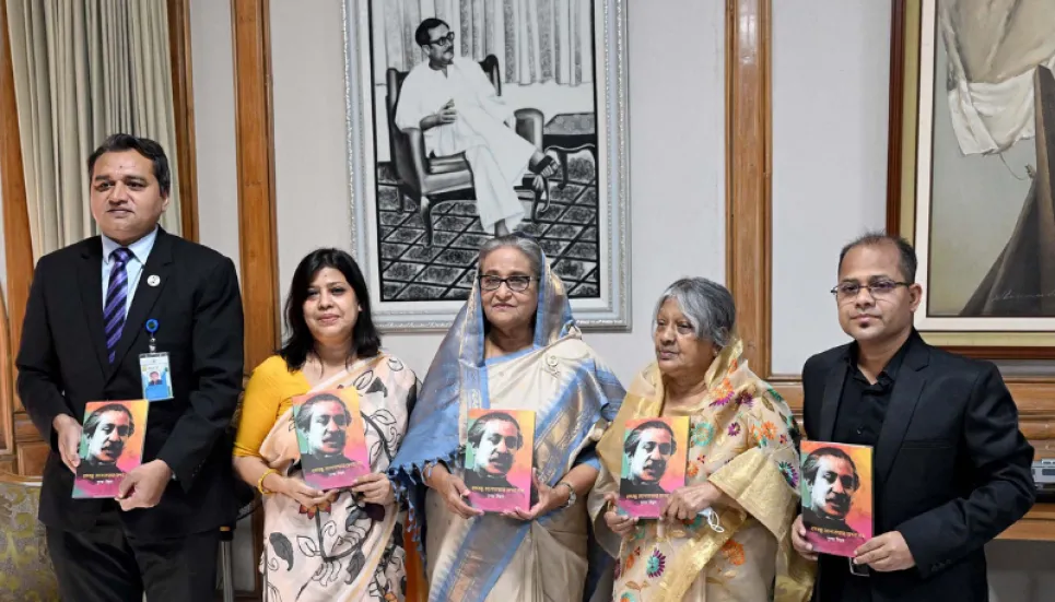 PM unveils book on Bangabandhu