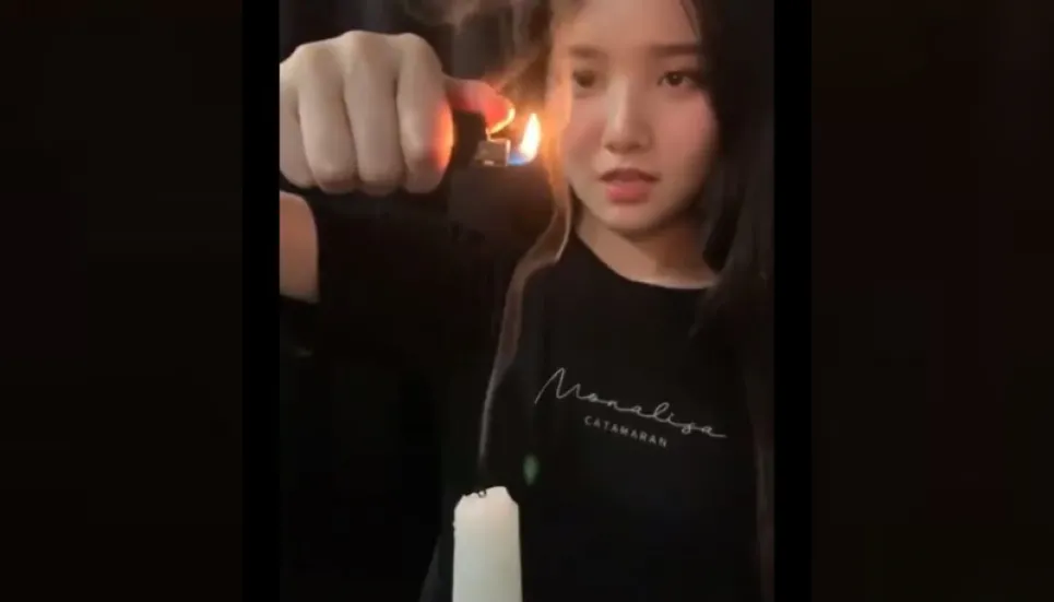 Candle-relighting trick goes viral on social media