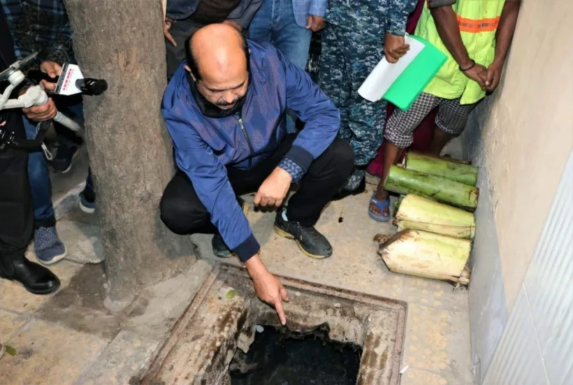 DNCC uses banana trees to seal off sewage pipes