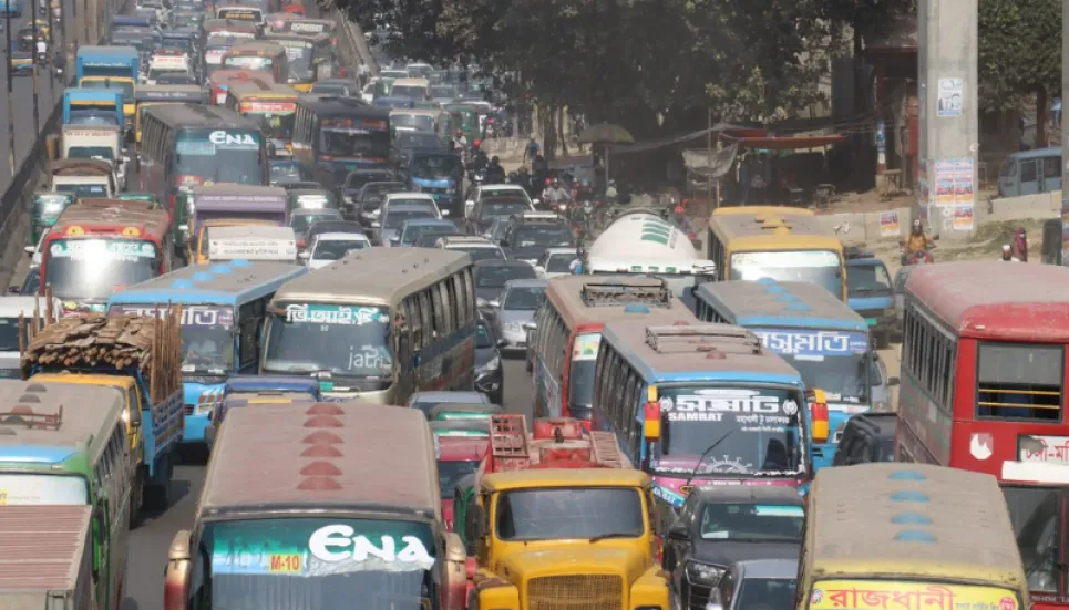 22km long tailback from Tongi to Moghbazar