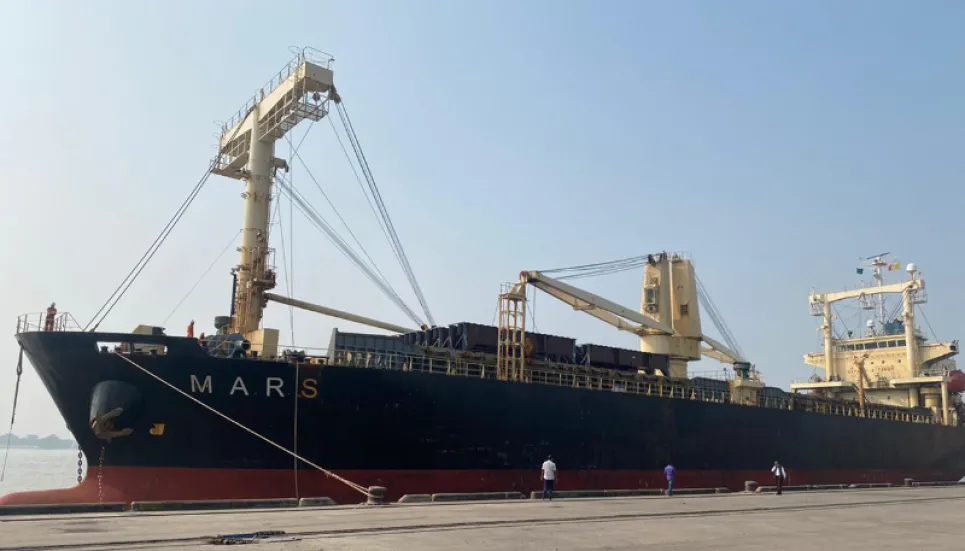 Material shipment arrives for Bangabandhu rail bridge