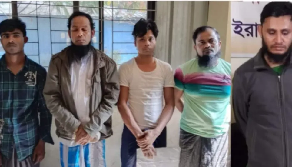 5 ARSA members arrested in Cox’s Bazar