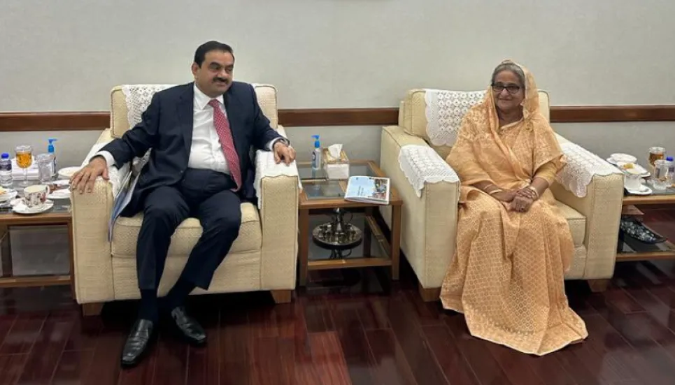 Gautam Adani meets PM Hasina