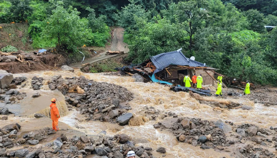 Heavy rains, flooding leave 22 dead in South Korea