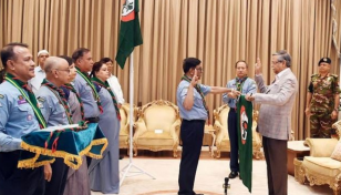 President for imparting modern trainings to scouts