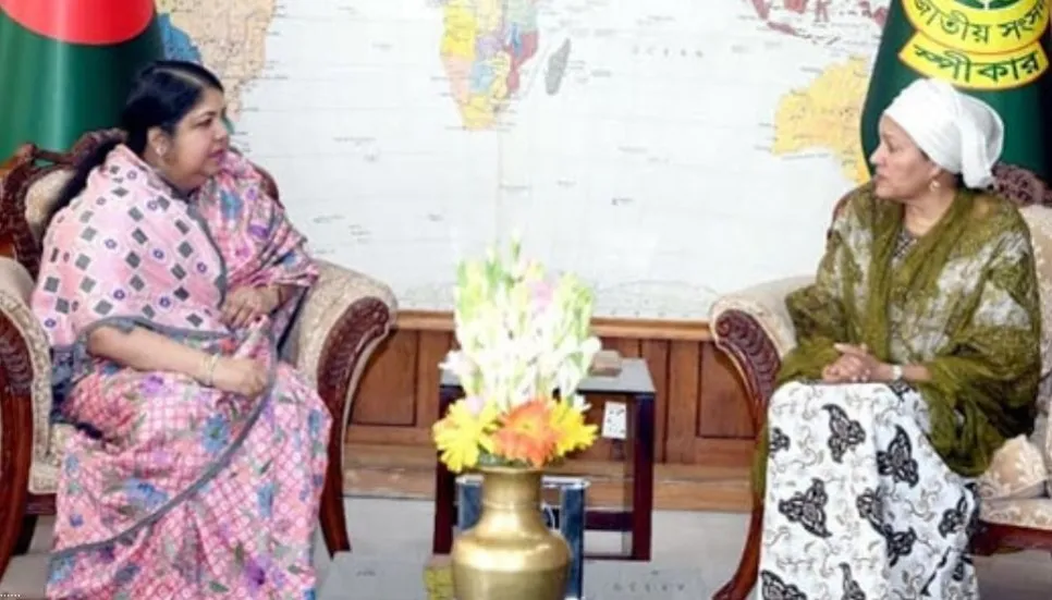 UN deputy secy-gen calls on Speaker