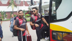 Afghanistan cricket team arrives in Dhaka