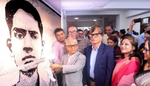 Mural of language martyr Abul Barkat inaugurated at DU