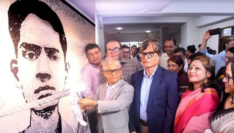 Mural of language martyr Abul Barkat inaugurated at DU