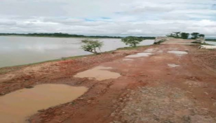 River erosion washes away road in Sunamganj