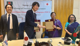 Japan provides about $4m for primary education development
