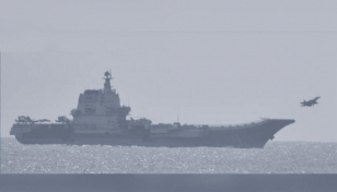 Chinese carrier group passes through Taiwan Strait